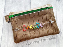 Load image into Gallery viewer, Create ITH Bag machine embroidery design DIGITAL DOWNLOAD