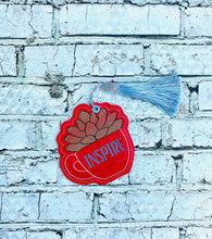 Load image into Gallery viewer, Inspire Bookmark 4x4 machine embroidery design DIGITAL DOWNLOAD