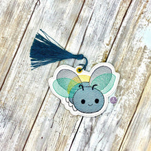 Load image into Gallery viewer, Firefly sketchy bookmark 4x4 machine embroidery design DIGITAL DOWNLOAD