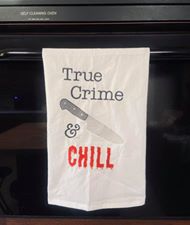 True Crime and Chill applique and fill versions machine embroidery design DIGITAL DOWNLOAD