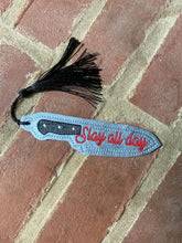 Load image into Gallery viewer, Slay All Day Bookmark/Ornament 4x4 machine embroidery design DIGITAL DOWNLOAD