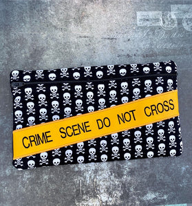 Crime Scene Tape Applique ITH Bag (4 Sizes available) machine embroidery design DIGITAL DOWNLOAD