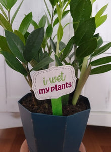 Plant marker Set of 5 designs (set A) machine embroidery design DIGITAL DOWNLOAD