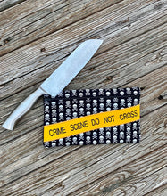 Load image into Gallery viewer, Crime Scene Tape Applique ITH Bag (4 Sizes available) machine embroidery design DIGITAL DOWNLOAD