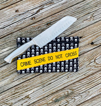 Load image into Gallery viewer, Crime Scene Tape Applique ITH Bag (4 Sizes available) machine embroidery design DIGITAL DOWNLOAD