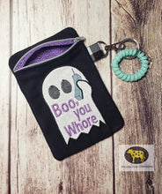 Load image into Gallery viewer, Boo You Whore ITH Bag (4 sizes Available) machine embroidery design DIGITAL DOWNLOAD