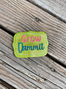 Plant marker Set of 5 designs (set A) machine embroidery design DIGITAL DOWNLOAD