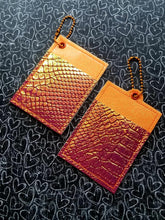 Load image into Gallery viewer, Key chain wallet (two styles and 4 variations) 5x7 hoop ITH machine embroidery design DIGITAL DOWNLOAD