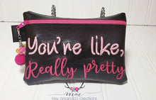 Load image into Gallery viewer, Really Pretty ITH bag (4 sizes available) machine embroidery design DIGITAL DOWNLOAD