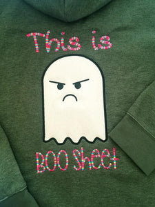 Boo Sheet Applique Machine Embroidery Design (5 sizes included) DIGITAL DOWNLOAD