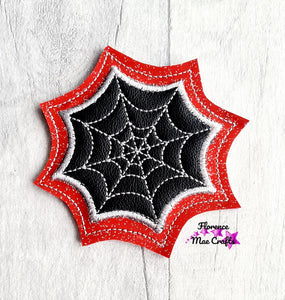 Spider Web Coaster Set of 4 Designs machine embroidery design DIGITAL DOWNLOAD