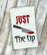 Load image into Gallery viewer, Just the Tip Machine Embroidery Design (5 sizes included) DIGITAL DOWNLOAD