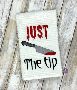 Just the Tip Machine Embroidery Design (5 sizes included) DIGITAL DOWNLOAD