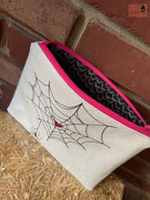 Load image into Gallery viewer, Spider Web Heart Machine Embroidery Design (5 sizes included) DIGITAL DOWNLOAD