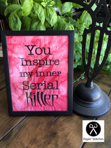 Inner Serial Killer (5 sizes included) machine embroidery design DIGITAL DOWNLOAD