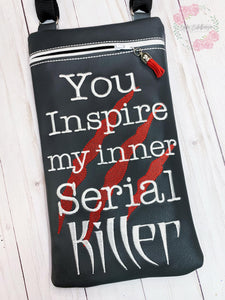 Inner Serial Killer ITH Bag 4 sizes available machine embroidery design DIGITAL DOWNLOAD