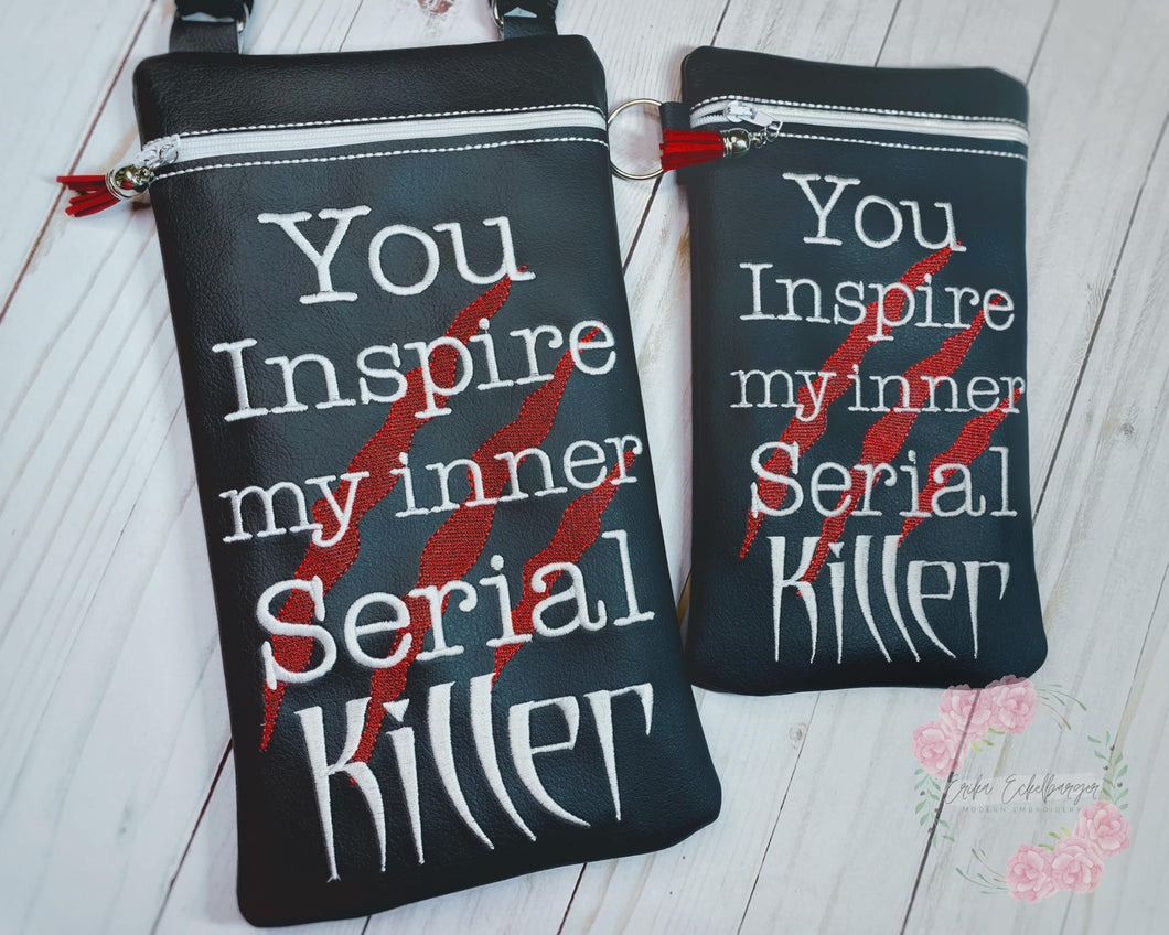 Inner Serial Killer ITH Bag 4 sizes available machine embroidery design DIGITAL DOWNLOAD