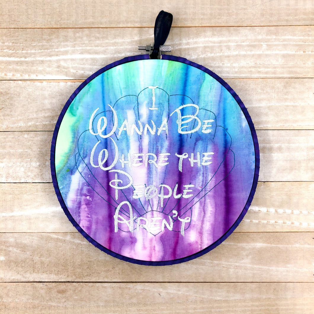 Where the People aren't machine embroidery design 5 sizes included DIGITAL DOWNLOAD