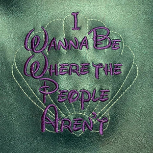 Where the People aren't machine embroidery design 5 sizes included DIGITAL DOWNLOAD