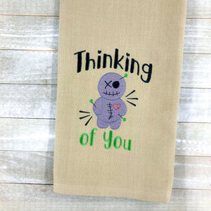 Thinking of you Machine Embroidery Design 5 sizes included DIGITAL DOWNLOAD
