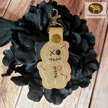 Load image into Gallery viewer, Voodoo doll snap tab Single and multi files included machine embroidery design DIGITAL DOWNLOAD