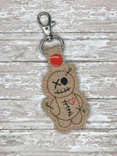 Load image into Gallery viewer, Voodoo doll snap tab Single and multi files included machine embroidery design DIGITAL DOWNLOAD