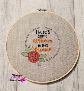 Wh%res in this house machine embroidery design 5 sizes included DIGITAL DOWNLOAD