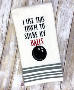 Shine my Balls Machine Embroidery Design 2 sizes included DIGITAL DOWNLOAD