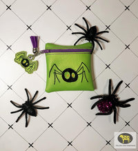 Load image into Gallery viewer, Cute Spider Set (Halloween Hop set of 4 designs) machine embroidery design DIGITAL DOWNLOAD