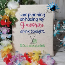 Load image into Gallery viewer, Favorite Drink Machine Embroidery Design 4 sizes included DIGITAL DOWNLOAD