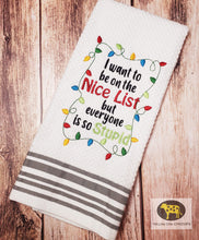 Load image into Gallery viewer, Nice list machine embroidery design 4 sizes included DIGITAL DOWNLOAD