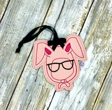 Load image into Gallery viewer, Deranged Bunny Ornament 4x4 machine embroidery design DIGITAL DOWNLOAD