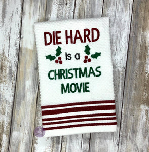 Die Hard is a Christmas Movie Set of 2 designs machine embroidery design 5 sizes included DIGITAL DOWNLOAD