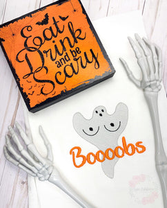 Boooobs Machine Embroidery Design 5 sizes included DIGITAL DOWNLOAD