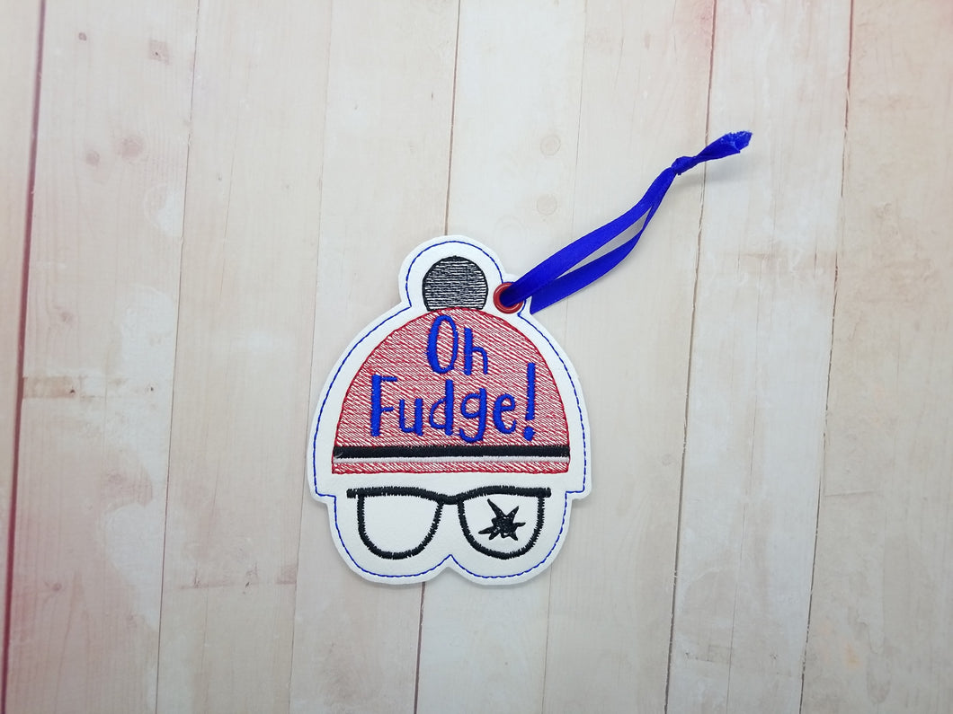 Oh Fudge! Ornament machine embroidery design DIGITAL DOWNLOAD