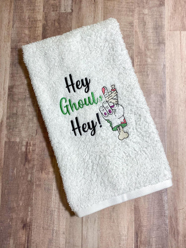 Hey Ghoul Hey Machine Embroidery Design 5 sizes included DIGITAL DOWNLOAD