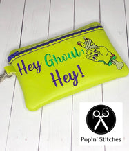 Load image into Gallery viewer, Hey Ghoul Hey ITH Bag 4 sizes available machine embroidery design DIGITAL DOWNLOAD