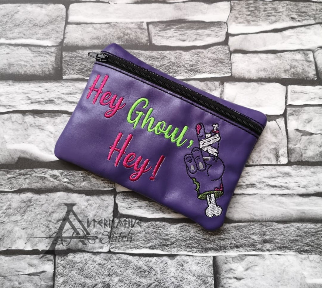 Hey Ghoul Hey ITH Bag 4 sizes available machine embroidery design DIGITAL DOWNLOAD
