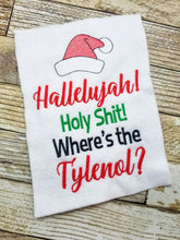 Load image into Gallery viewer, Hallelujah! machine embroidery design 4 sizes included DIGITAL DOWNLOAD