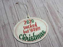 Load image into Gallery viewer, Yay Christmas! Ornament 4x4 machine embroidery design DIGITAL DOWNLOAD
