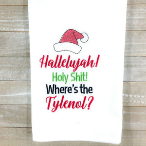 Hallelujah! machine embroidery design 4 sizes included DIGITAL DOWNLOAD