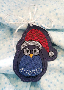 Penguin Ornament 4x4 machine embroidery design DIGITAL DOWNLOAD