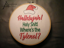 Load image into Gallery viewer, Hallelujah! machine embroidery design 4 sizes included DIGITAL DOWNLOAD