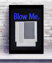 Load image into Gallery viewer, Blow Me Applique design 2 versions and 5 sizes included machine embroidery design DIGITAL DOWNLOAD