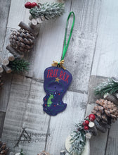 Load image into Gallery viewer, Tree Rex Ornament 4x4 machine embroidery design DIGITAL DOWNLOAD