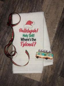 Hallelujah! machine embroidery design 4 sizes included DIGITAL DOWNLOAD