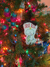 Load image into Gallery viewer, Tree Rex Ornament 4x4 machine embroidery design DIGITAL DOWNLOAD