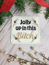 Load image into Gallery viewer, Snarky Christmas Coaster Set of 4 machine embroidery designs DIGITAL DOWNLOAD