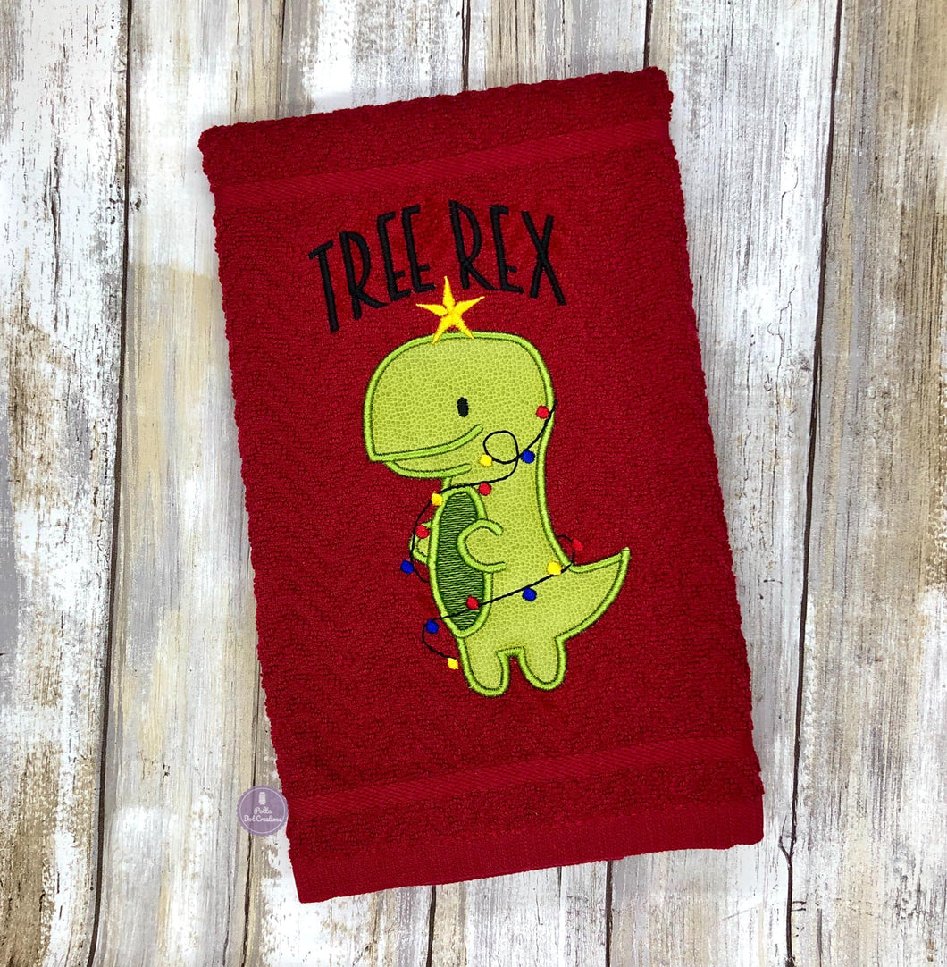Tree Rex machine embroidery design 2 versions and 5 sizes included DIGITAL DOWNLOAD