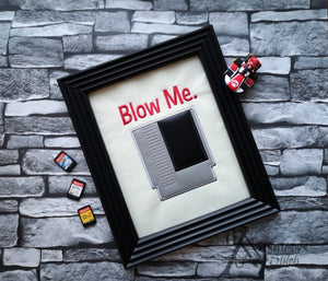 Blow Me Applique design 2 versions and 5 sizes included machine embroidery design DIGITAL DOWNLOAD